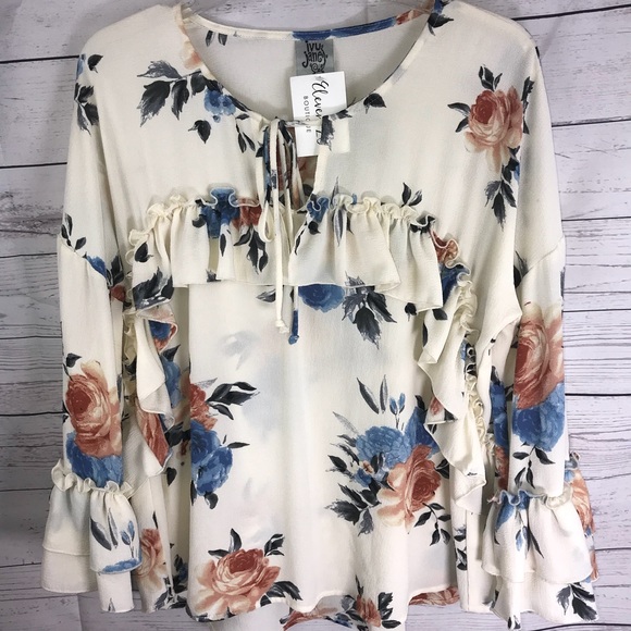 IVY JANE ANTHROPOLOGIE Small floral blouse NEW - Picture 5 of 8
